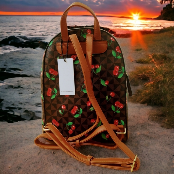 Cherry Orchard 3PC Vintage Backpack Set - Picture 3 of 4